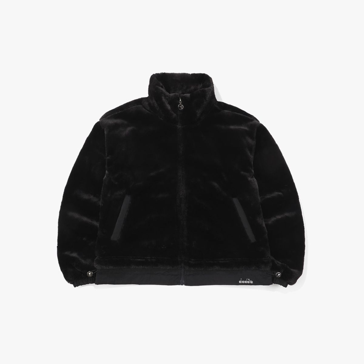 디아도라(diadora) 플러피 플리스 자켓 우먼 BLACK