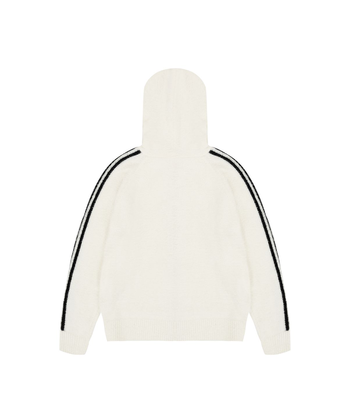 오픈야드(오와이)(OPENYARD(OY)) HAIRY KNIT HOODIE ZIP UP - CREAM
