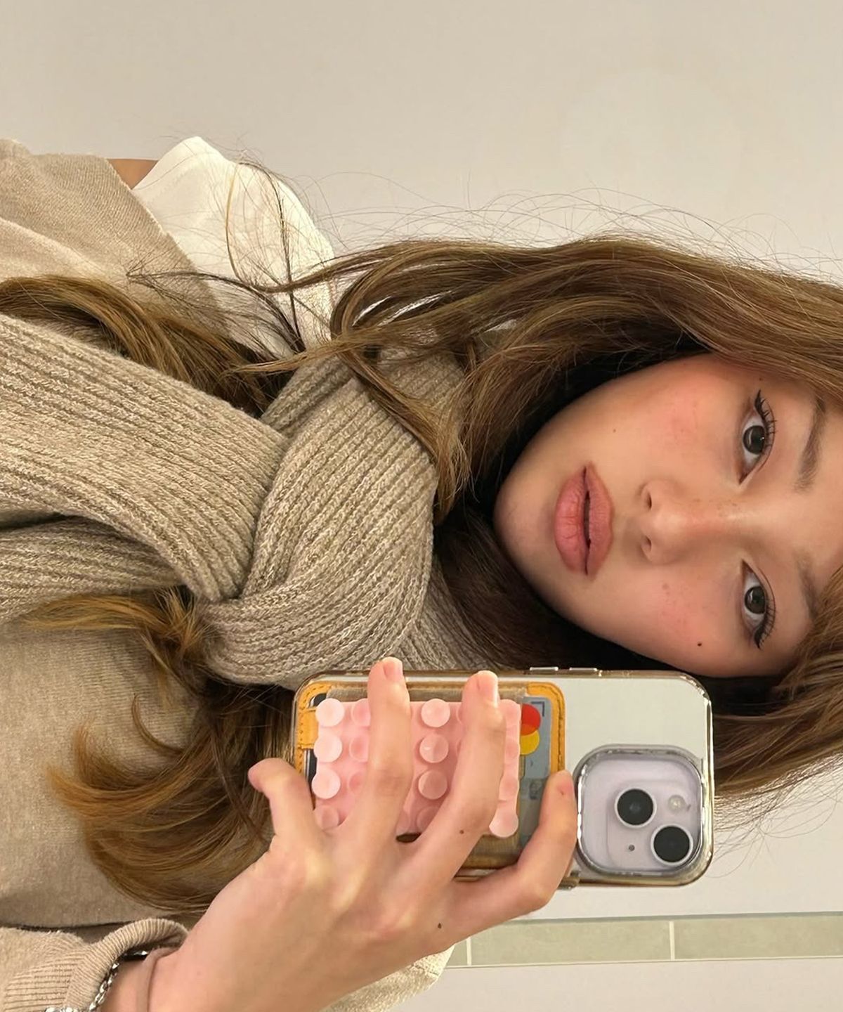 로맨티누어(ROMANTINUER) Classic Wool Touch Muffler (Oatmeal)