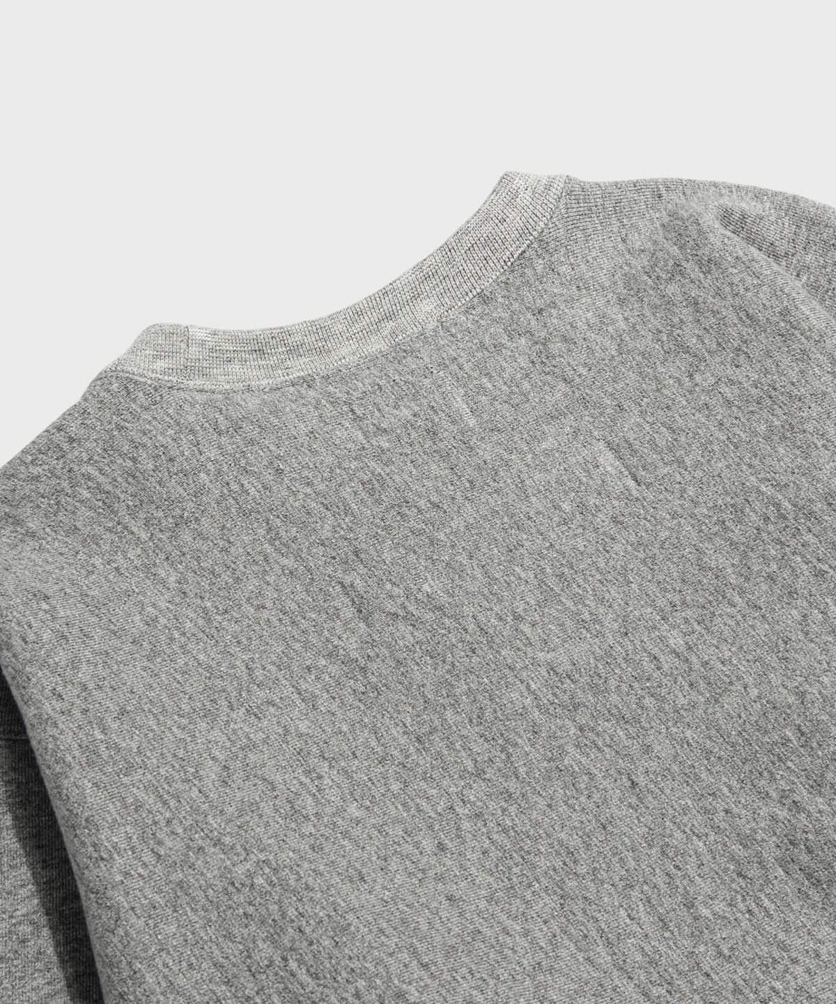 브론슨(BRONSON) USMA Reverse Weave Pullover Sweatshirt Grey