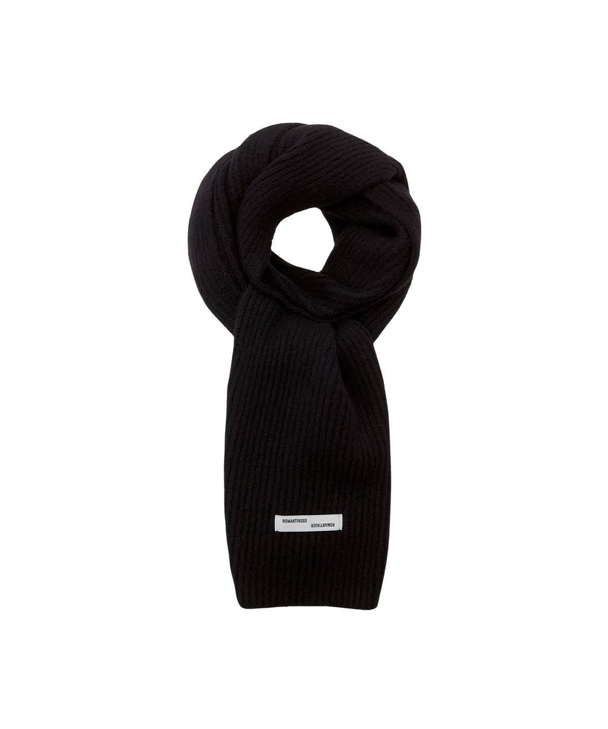 로맨티누어(ROMANTINUER) Classic Wool Touch Muffler (Black)