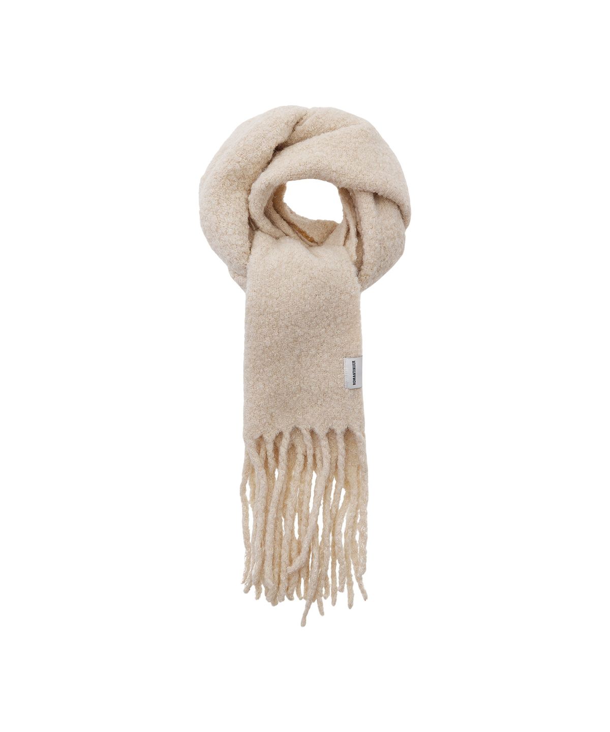 로맨티누어(ROMANTINUER) Soft Wool Muffler (Ivory)
