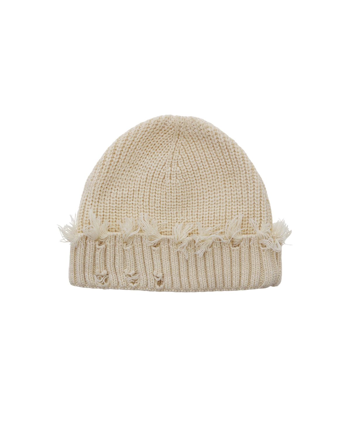 로맨티누어(ROMANTINUER) Flutter Short Beanie (Ivory)