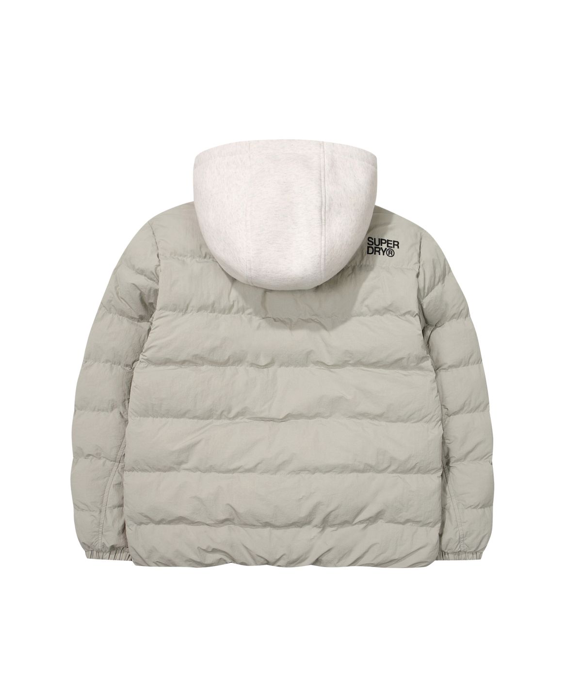 슈퍼드라이(SUPERDRY) 에센셜 후드 패딩 자켓 라이트 카키