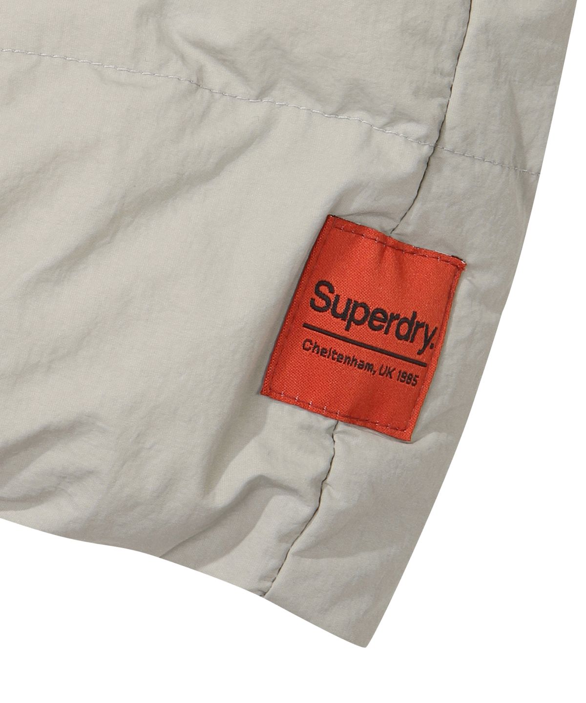 슈퍼드라이(SUPERDRY) 에센셜 후드 패딩 자켓 라이트 카키