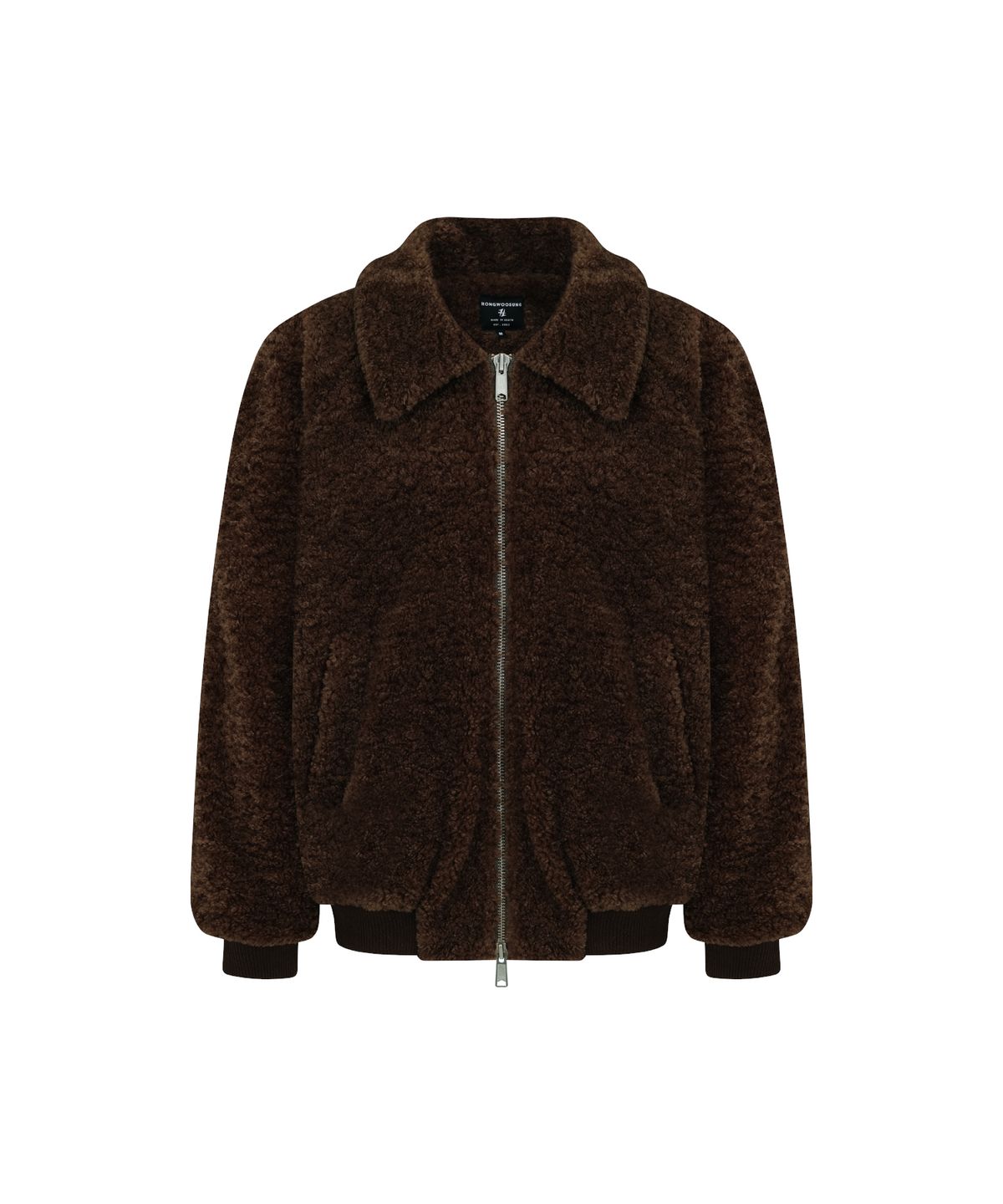 홍우성(HONGWOOSUNG) OVERSIZED 2WAY SHORT FUR JACKET_BROWN