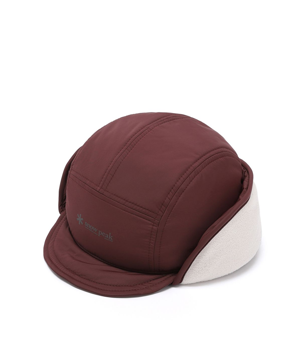 스노우피크 어패럴(SNOWPEAK APPAREL) 패딩 숏 이어플랩 캡 (S24WUFCP78) Burgundy