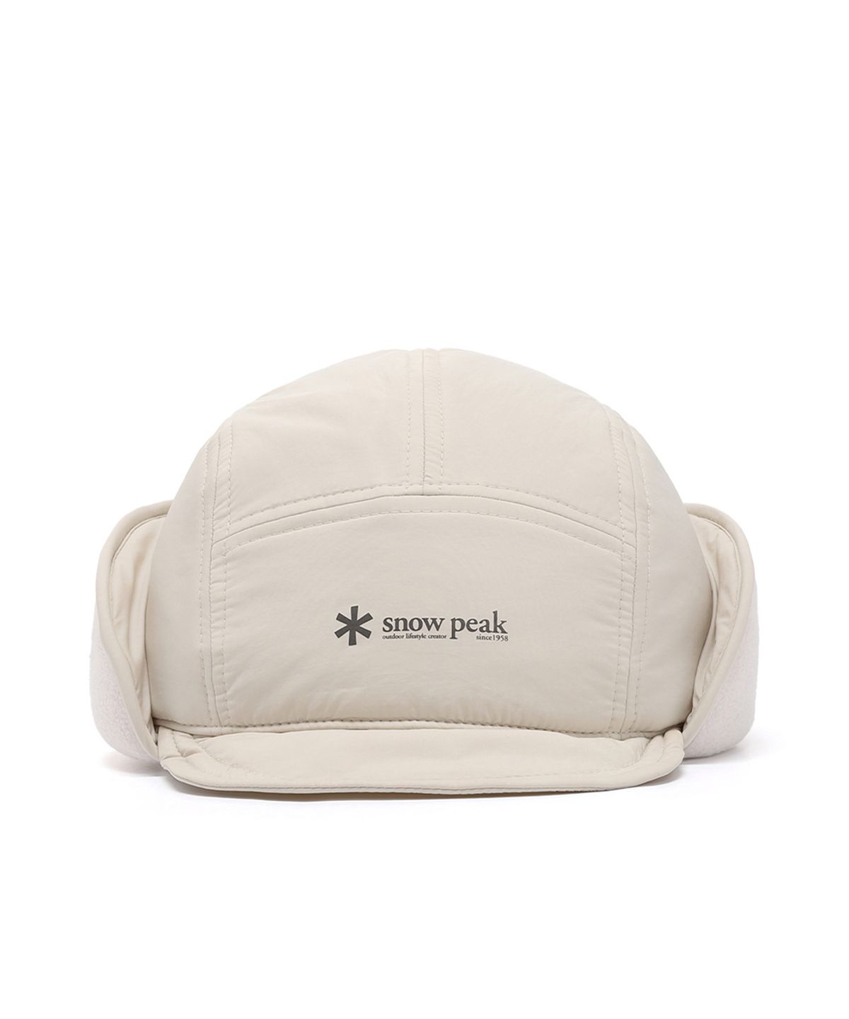 스노우피크 어패럴(SNOWPEAK APPAREL) 패딩 숏 이어플랩 캡 (S24WUFCP78) Light Beige