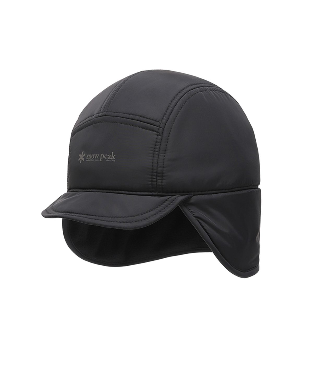 스노우피크 어패럴(SNOWPEAK APPAREL) 패딩 숏 이어플랩 캡 (S24WUFCP78) Black