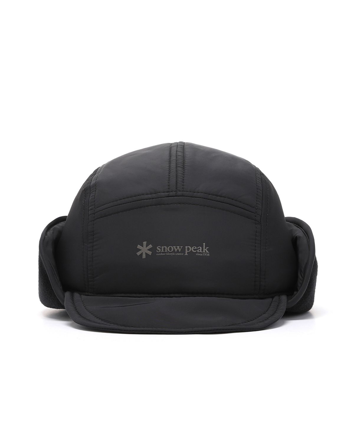 스노우피크 어패럴(SNOWPEAK APPAREL) 패딩 숏 이어플랩 캡 (S24WUFCP78) Black