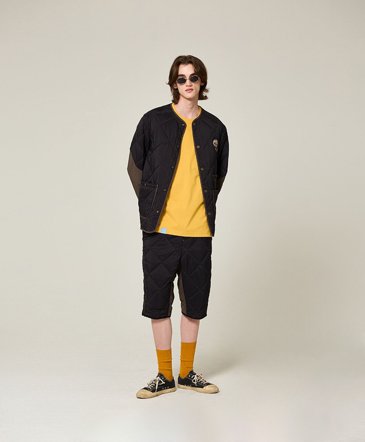 누크피터(NUUKFITTER) AERO LOGO PATCHED PADDING JUMPER [BLACK]