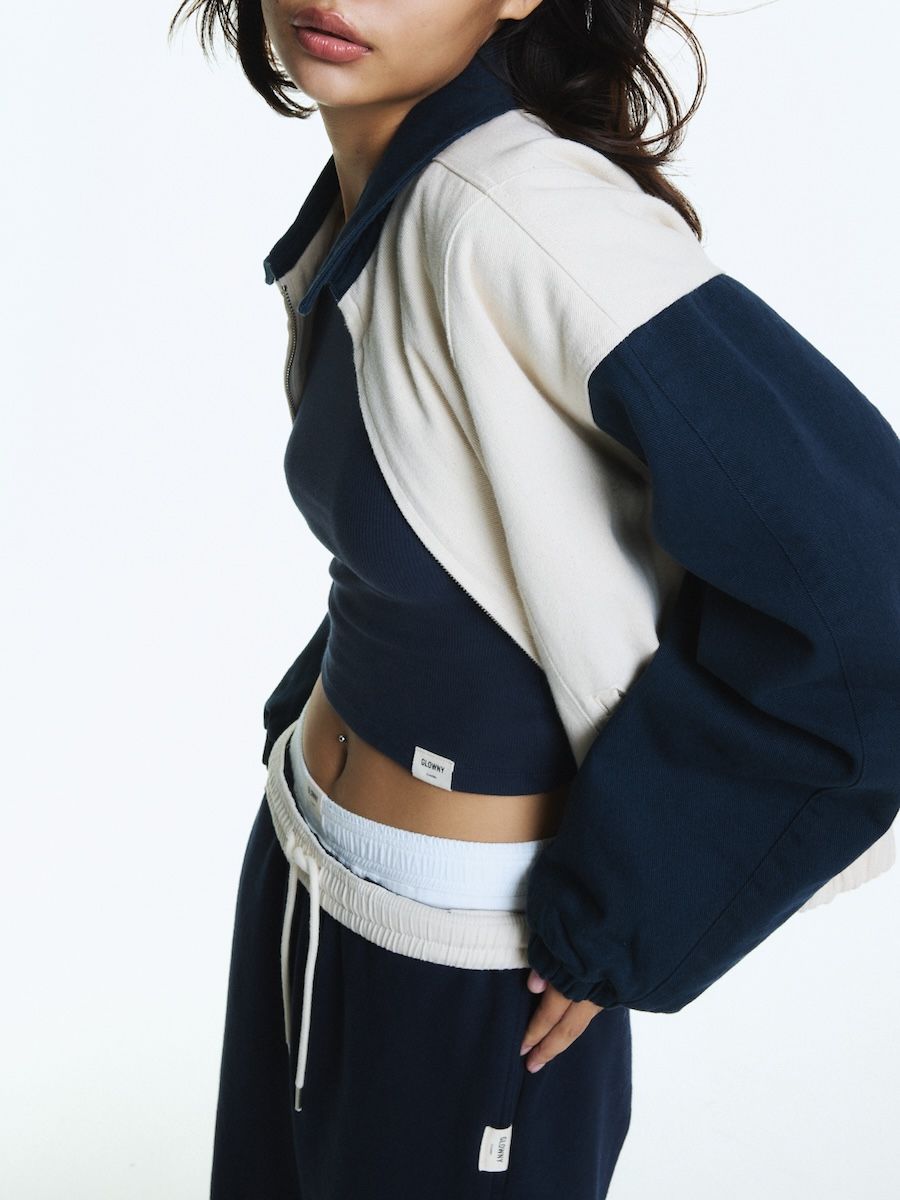 MUSINSA | GLOWNY G TWILL WORK JACKET (NAVY)