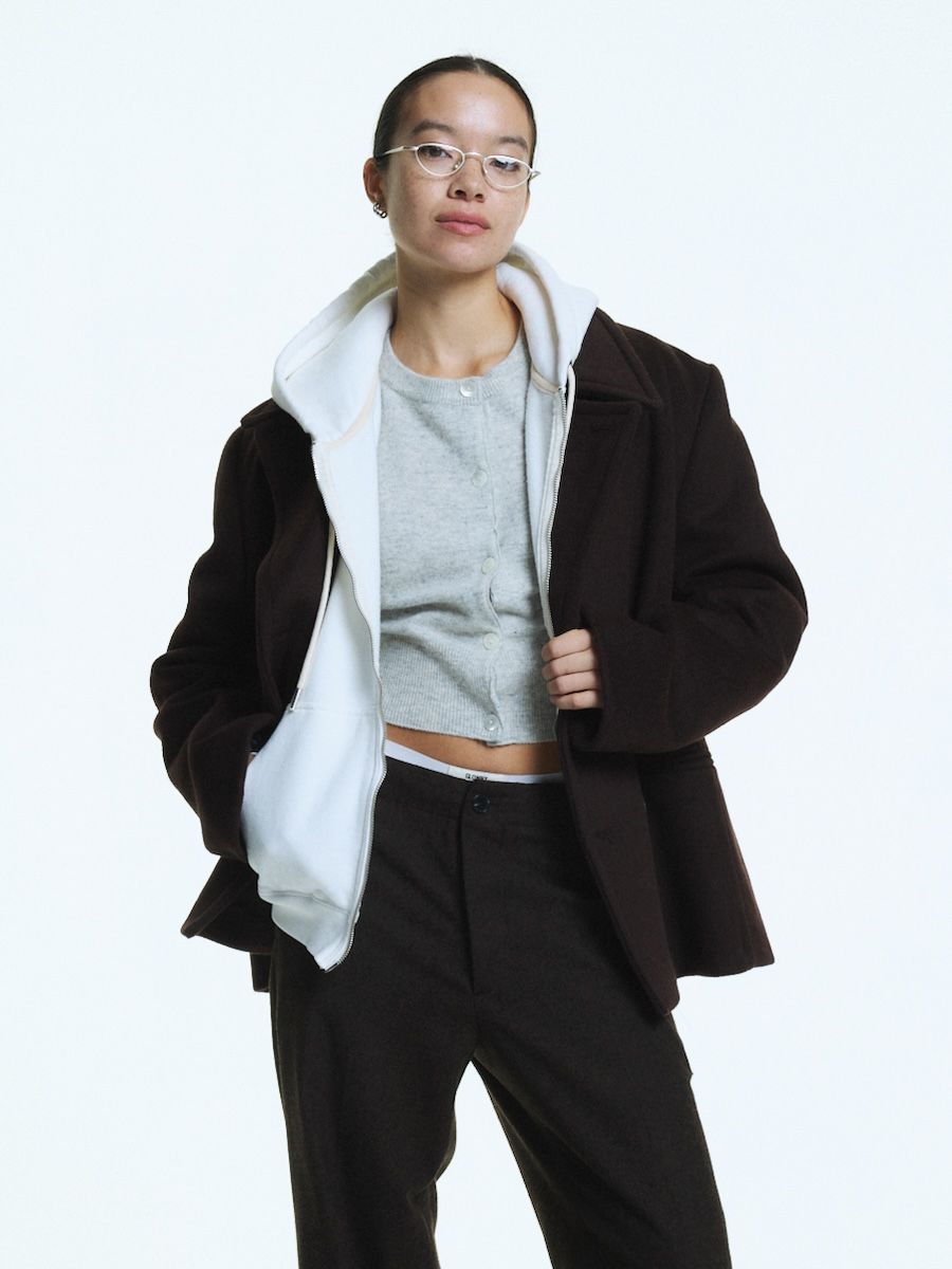 lcdc キャミ　glowny blackup cos musinsa MUSINSA | GLOWNY G BOXY ZIP UP (IVORY)