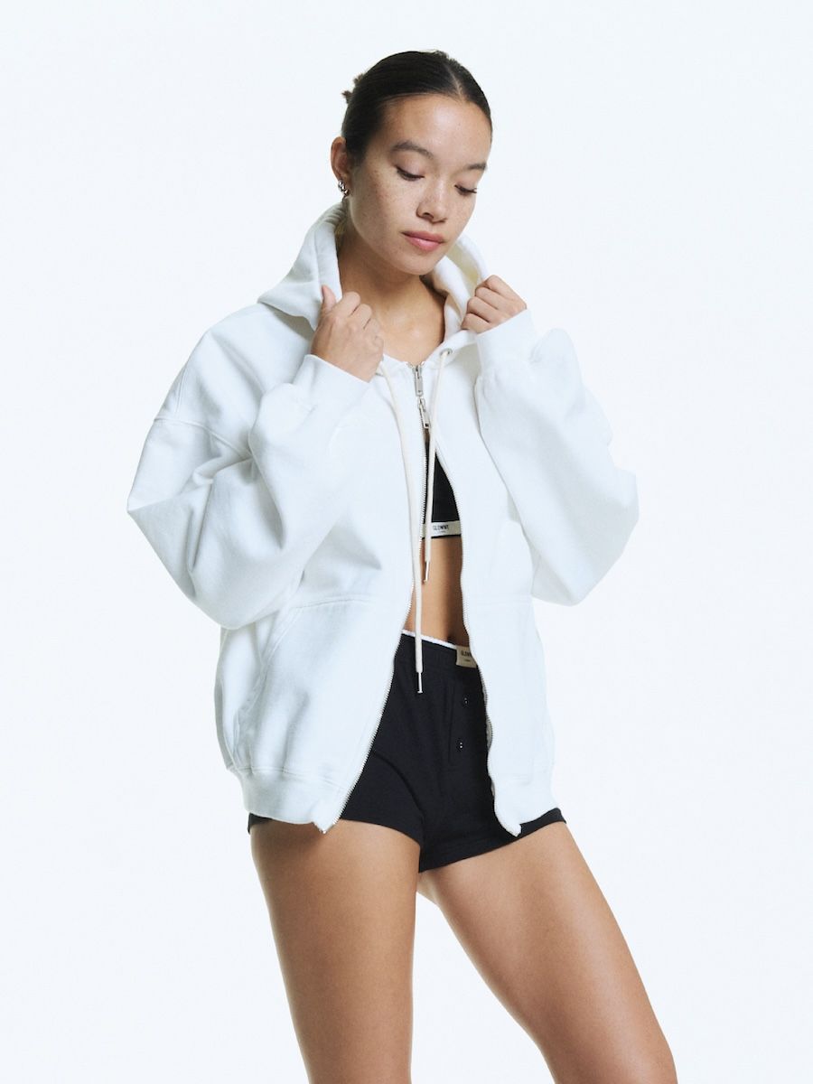 MUSINSA | GLOWNY G BOXY ZIP UP (IVORY)