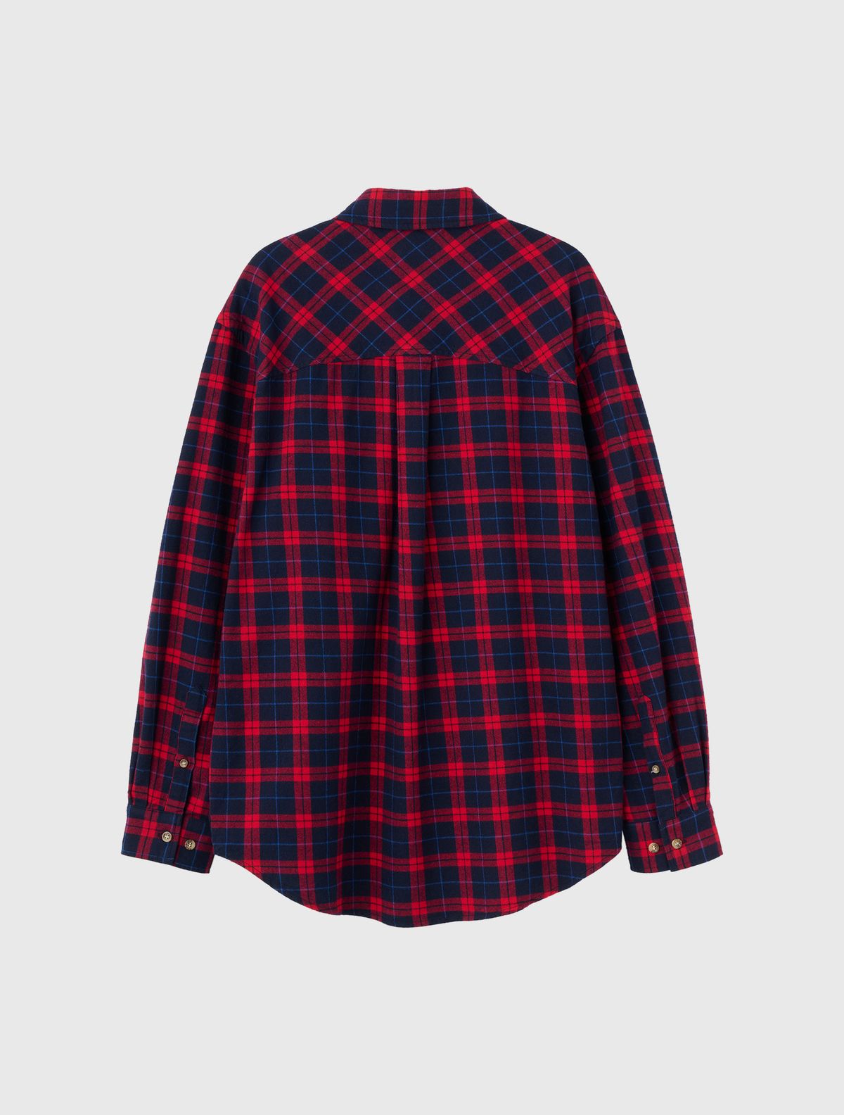 제너럴아이디어(GENERALIDEA) UNISEX 스탠다드 타탄체크 셔츠 [RED] / SBD3U03003