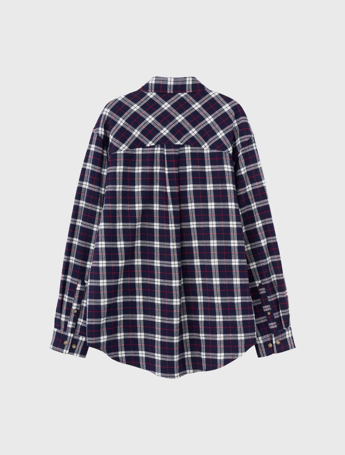 제너럴아이디어(GENERALIDEA) UNISEX 스탠다드 타탄체크 셔츠 [NAVY] / SBD3U03003