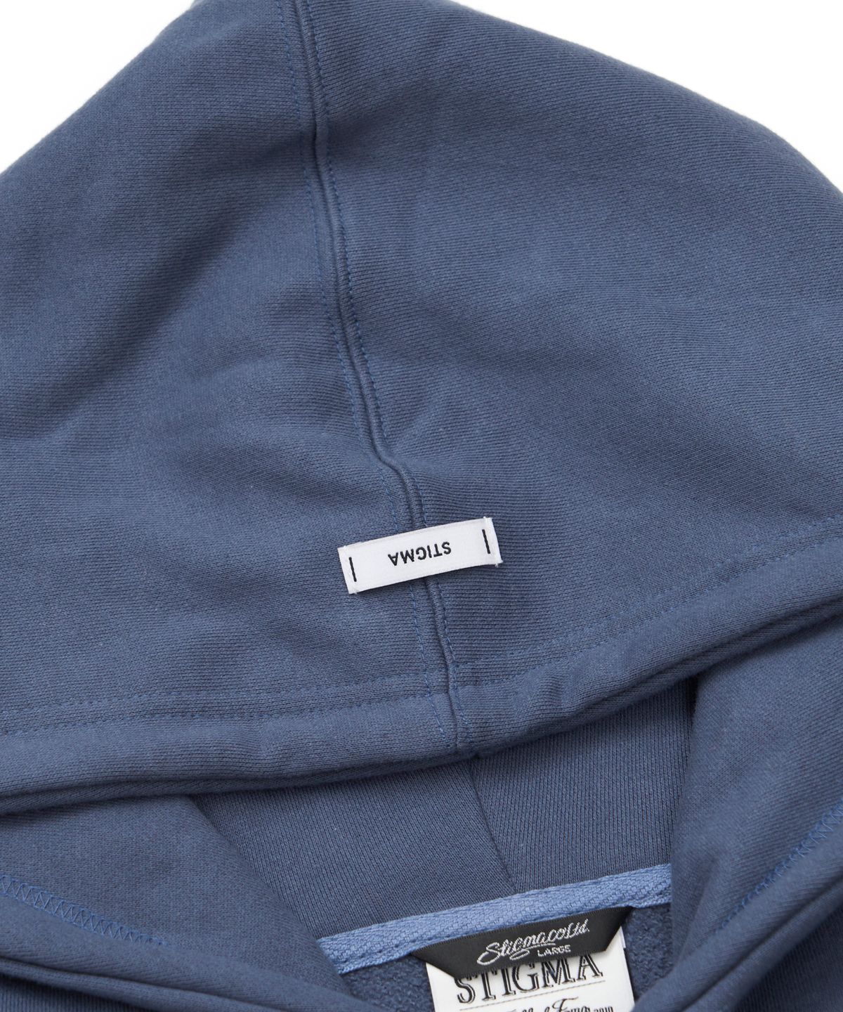 스티그마(STIGMA) Vatos Mix Oversized Hoodie Deep Blue