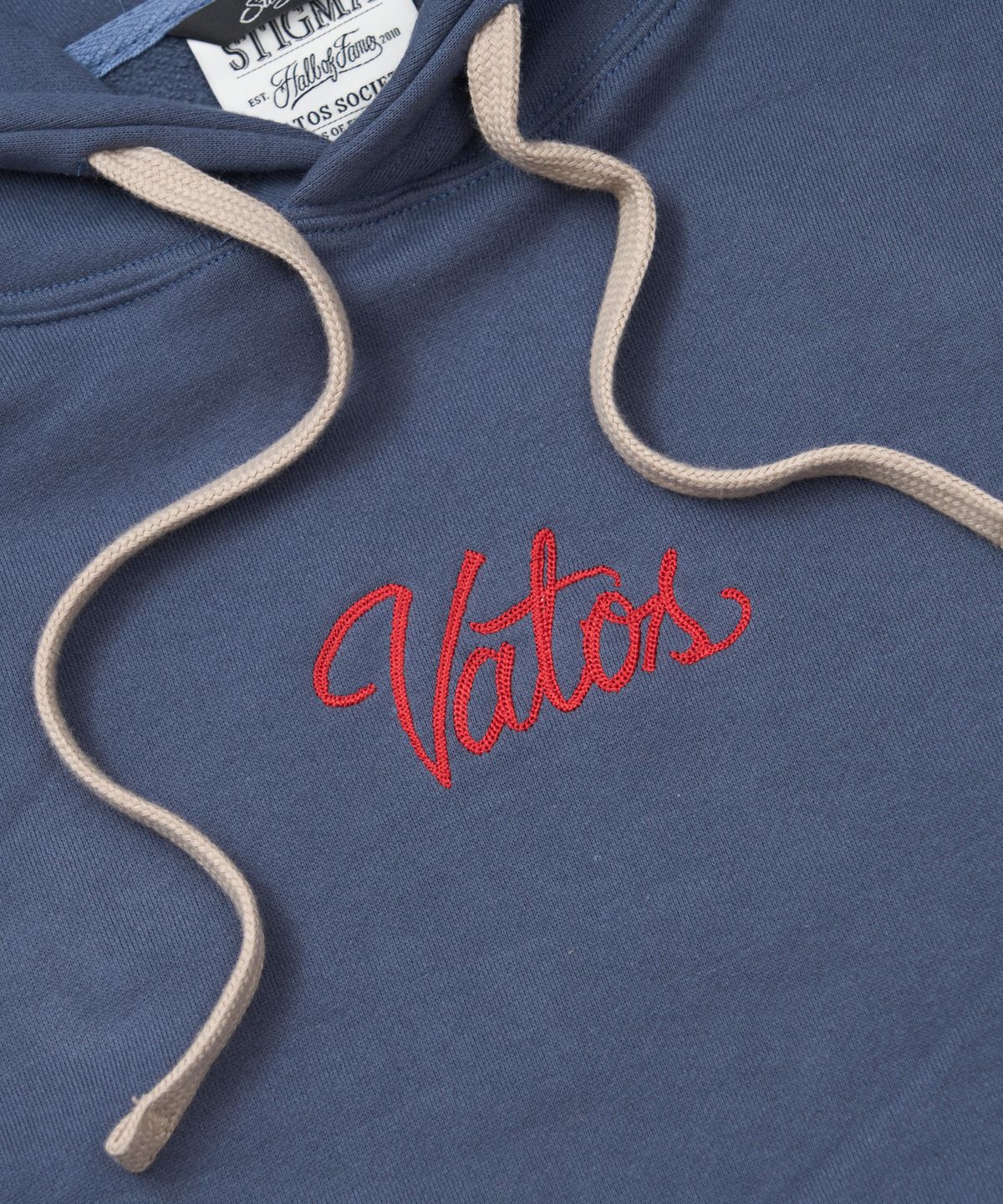 스티그마(STIGMA) Vatos Mix Oversized Hoodie Deep Blue