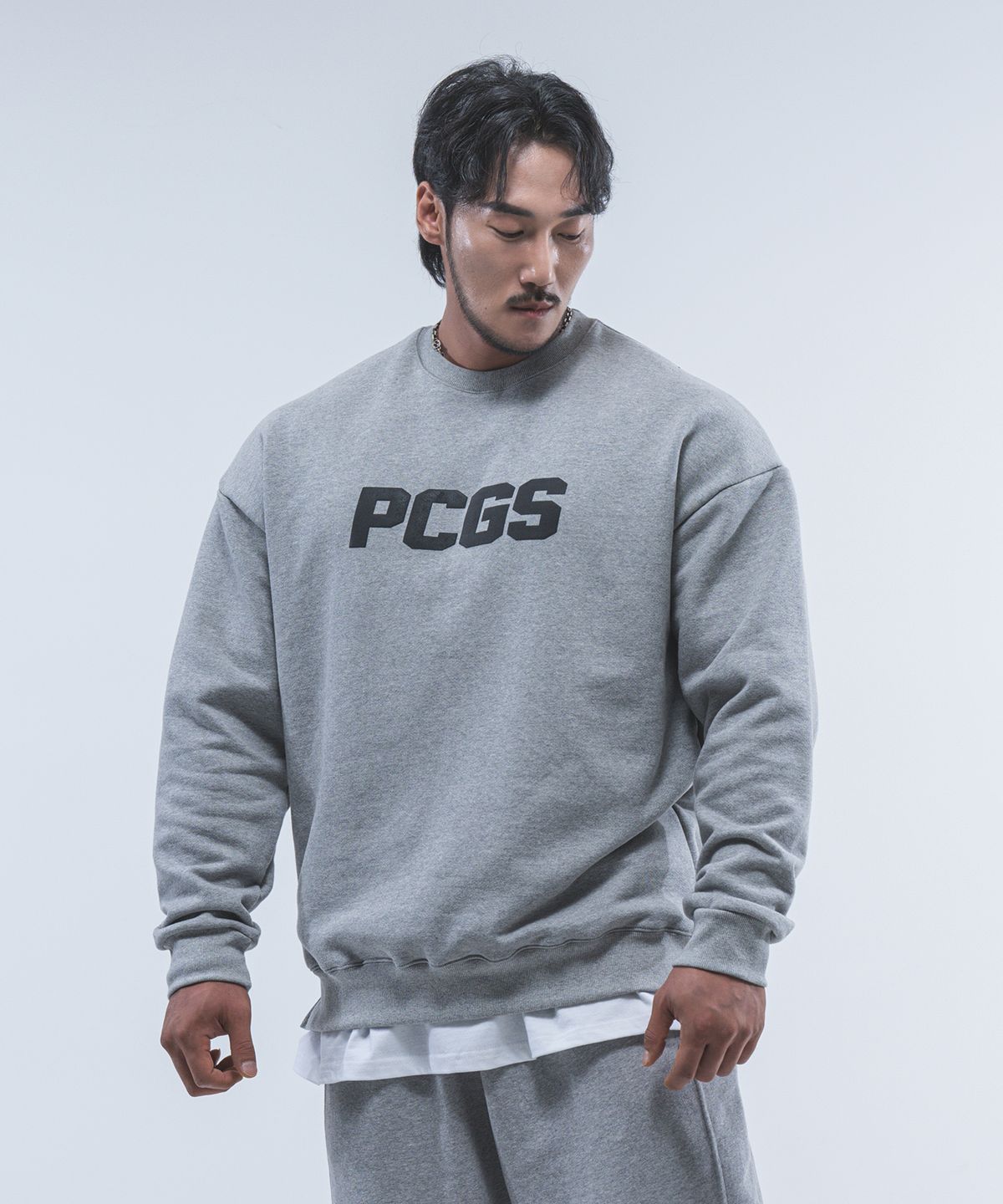 피지컬가먼츠(PHYSICAL GARMENTS) P2461 헤비 PCGS 오버핏 맨투맨  [2 COLOR]