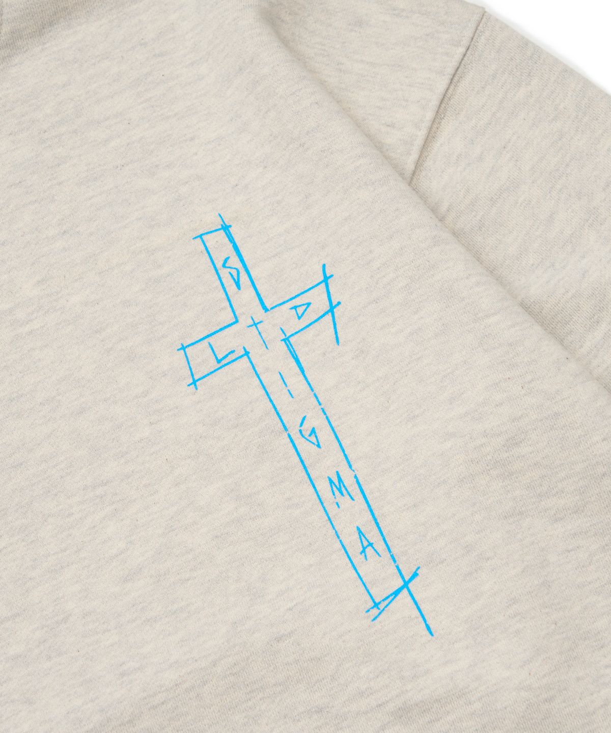 스티그마(STIGMA) Jesus Oversized Crewneck Oatmeal Melange