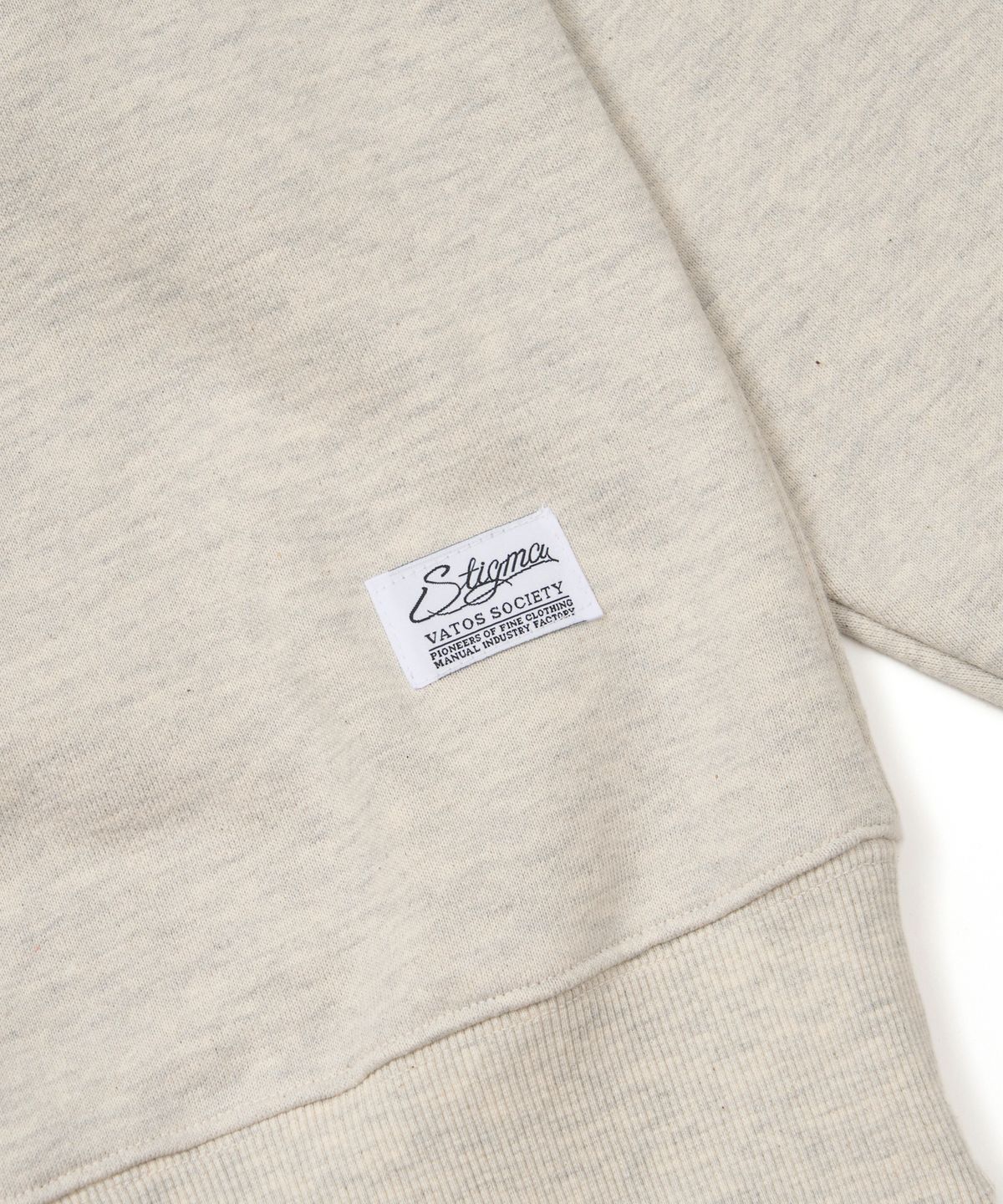 스티그마(STIGMA) Jesus Oversized Crewneck Oatmeal Melange