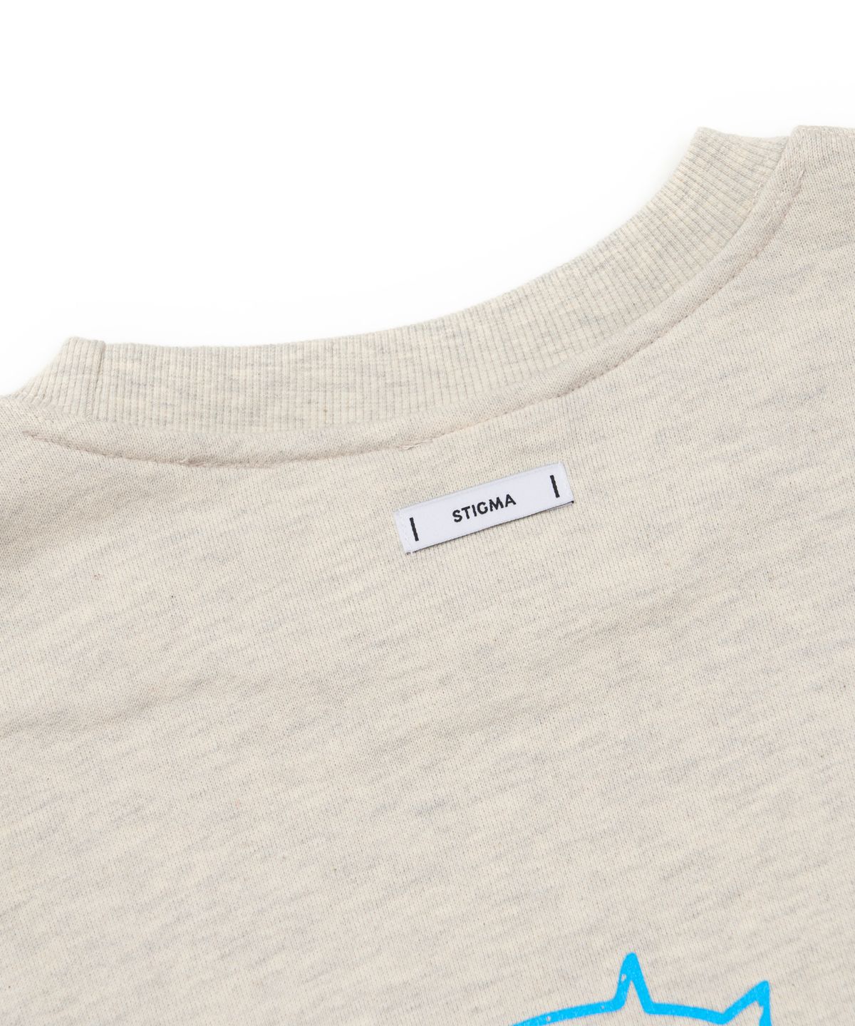 스티그마(STIGMA) Jesus Oversized Crewneck Oatmeal Melange