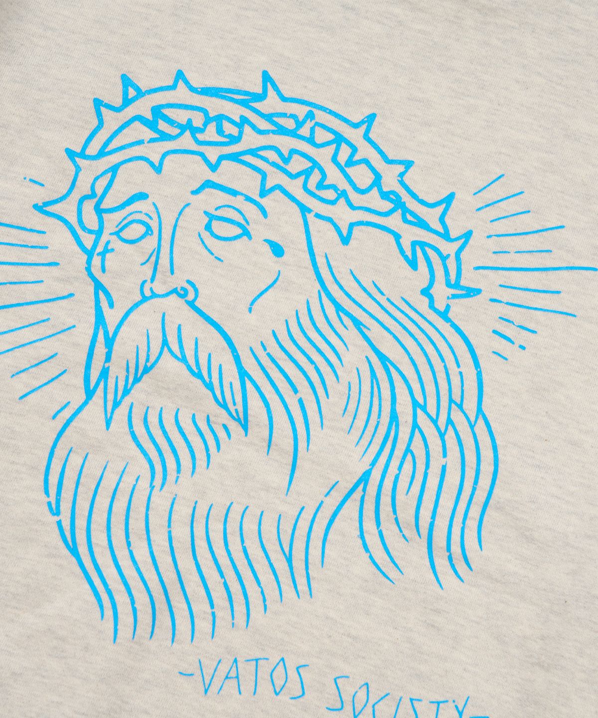 스티그마(STIGMA) Jesus Oversized Crewneck Oatmeal Melange