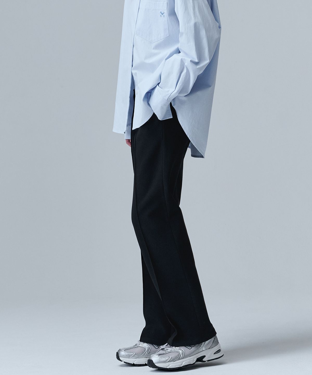 마롭(MALOUPE) 2139 밴딩 스트레치 팬츠 (블랙)