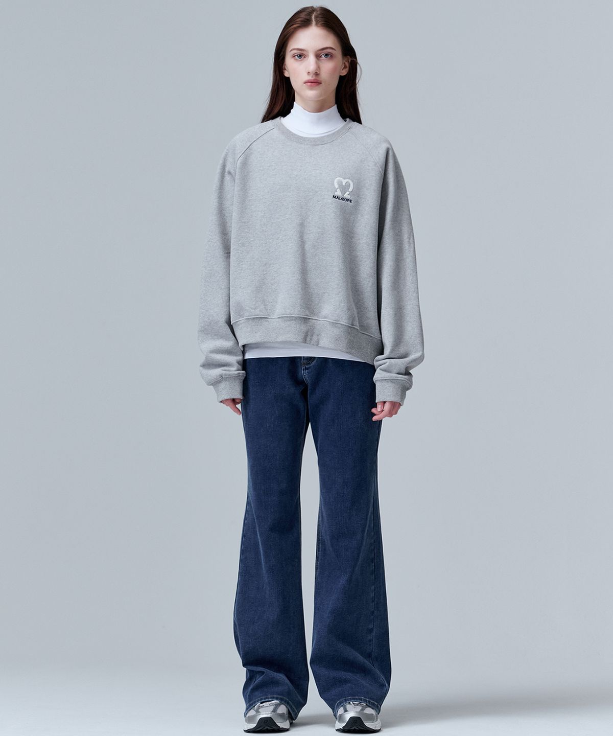 마롭(MALOUPE) 9138 기모 레귤러 부츠컷 데님 (다크 인디고)