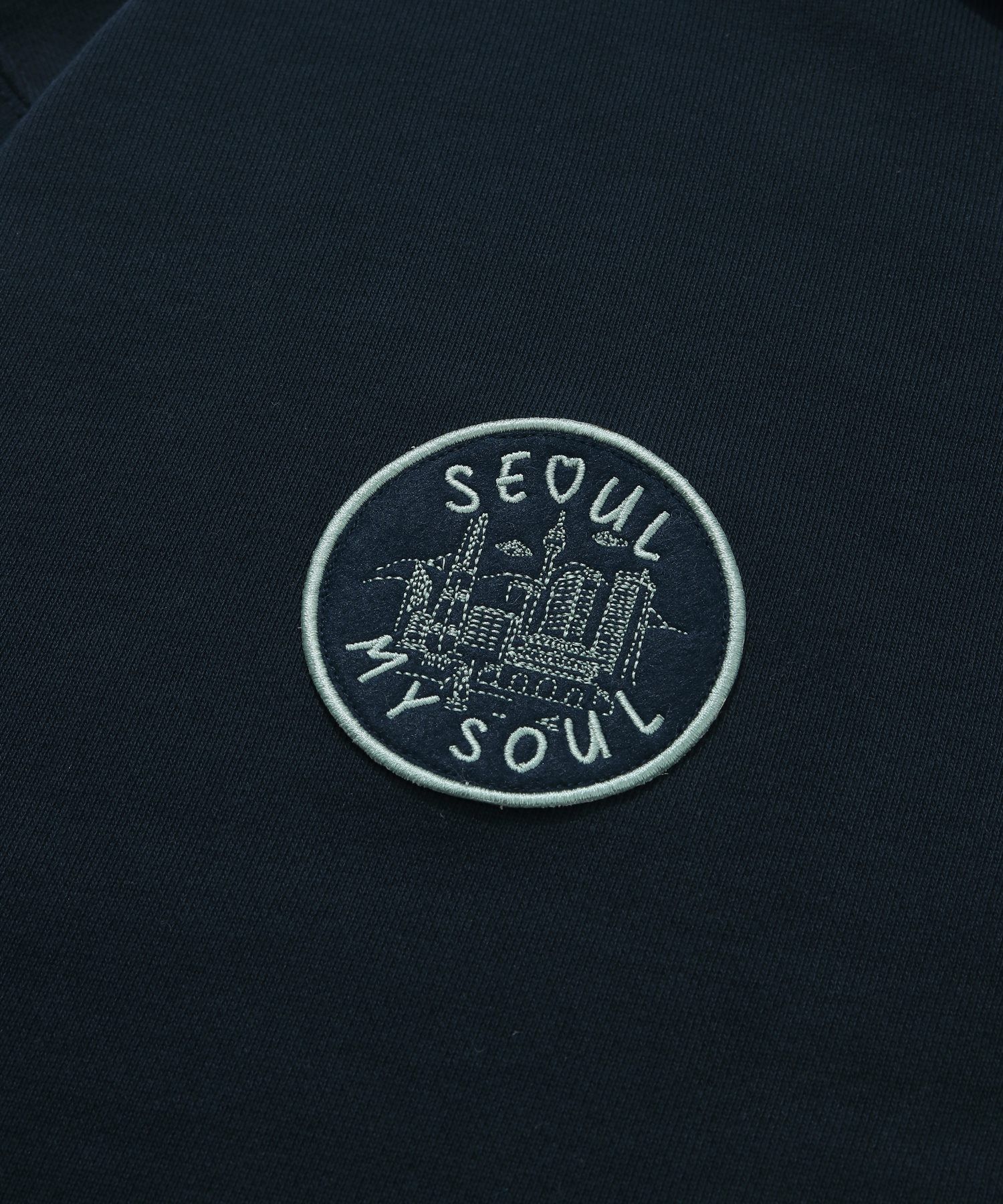 ★COVERNAT★ Seoul My Soul Collaboration Hoodie Zip-up Navy MUSINSA | COVERNAT [Seoul My Soul Collaboration] Hoodie Zip