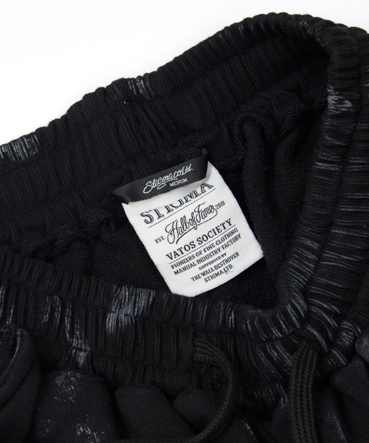 스티그마(STIGMA) Dirty Washed Wide Jogger Pants Black
