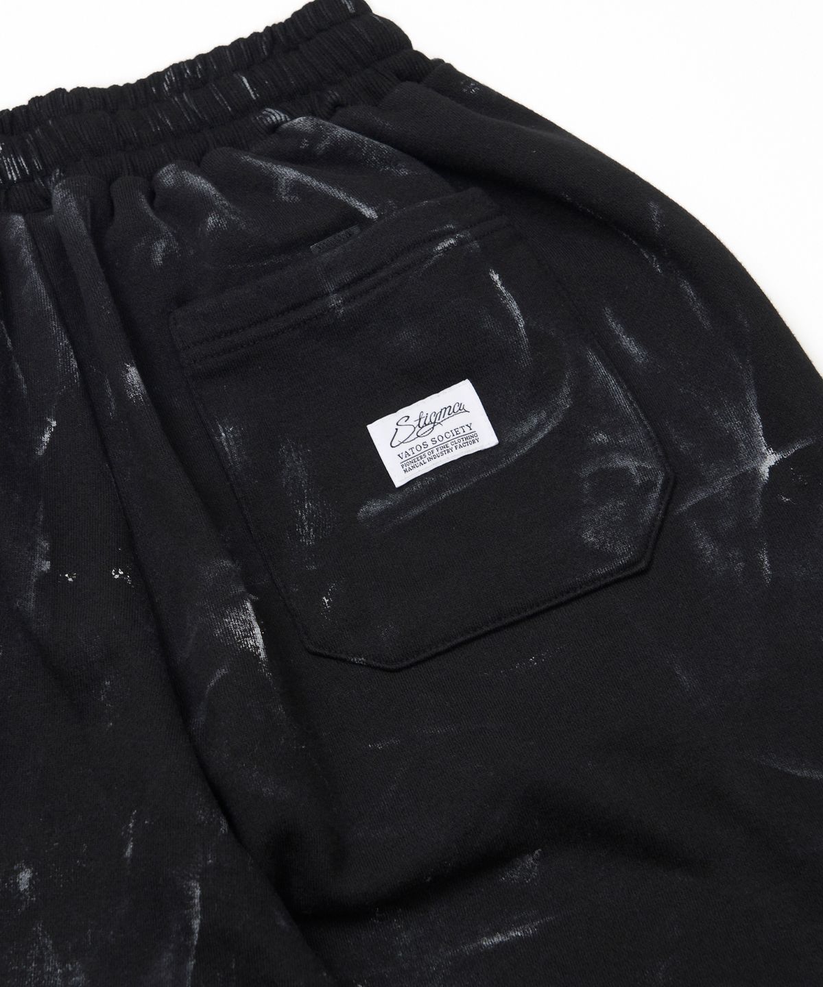 스티그마(STIGMA) Dirty Washed Wide Jogger Pants Black