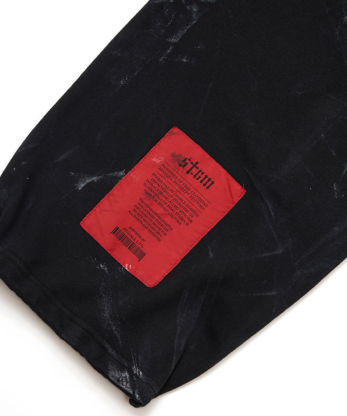 스티그마(STIGMA) Dirty Washed Wide Jogger Pants Black