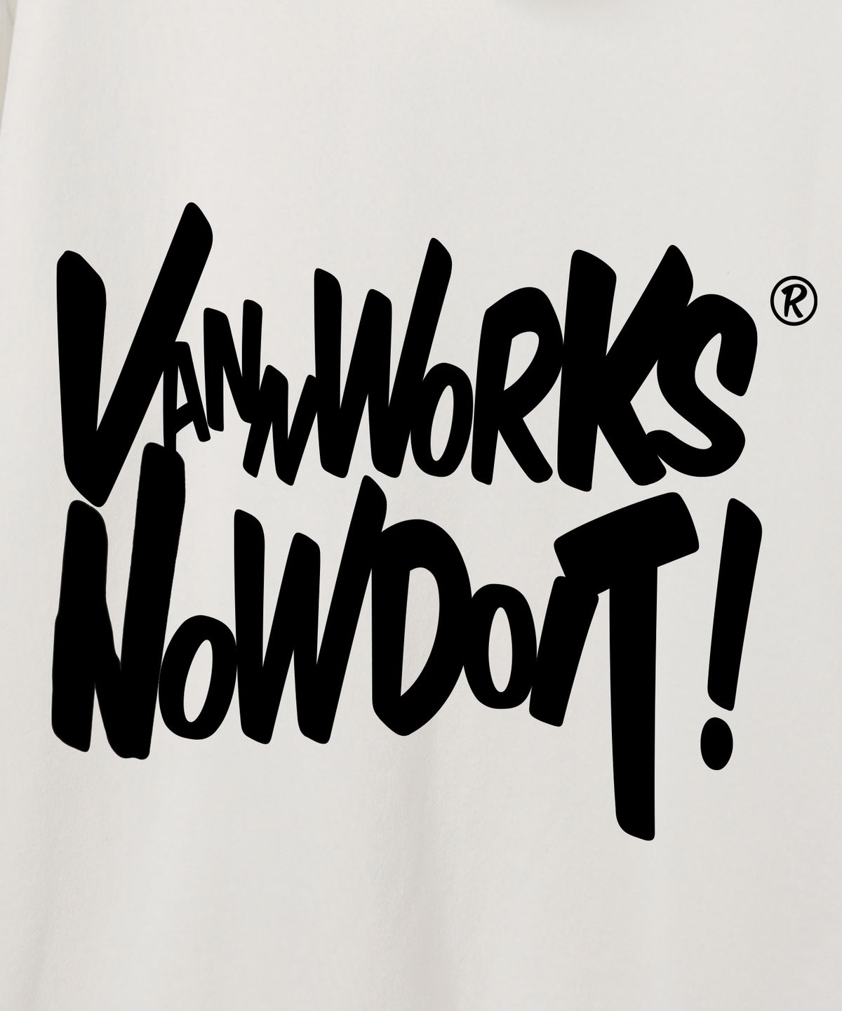 밴웍스(VANNWORKS) NOW DOIT 오버핏 후드 (VLS0108) 화이트