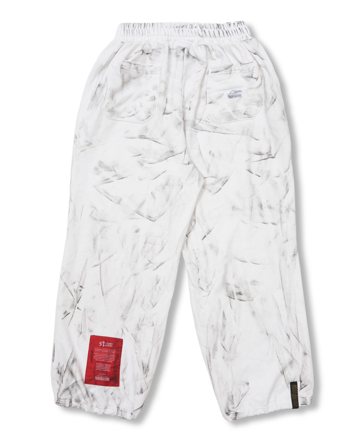 스티그마(STIGMA) Dirty Washed Wide Jogger Pants White