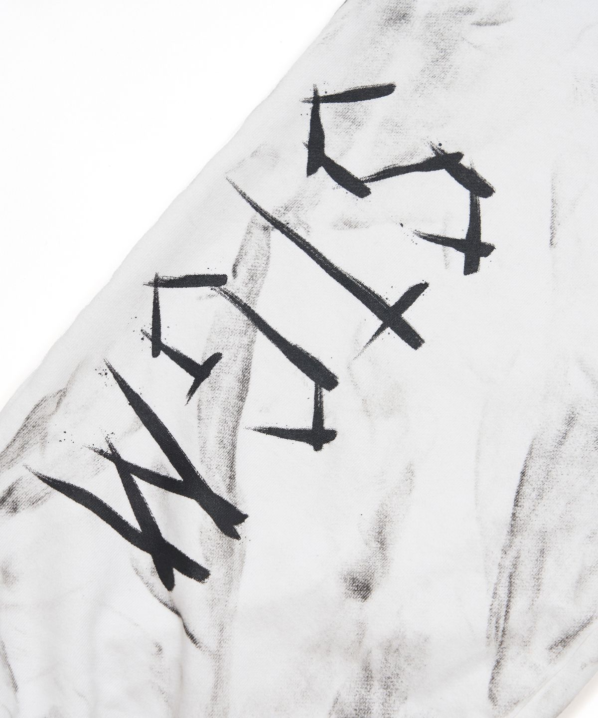 스티그마(STIGMA) Dirty Washed Wide Jogger Pants White