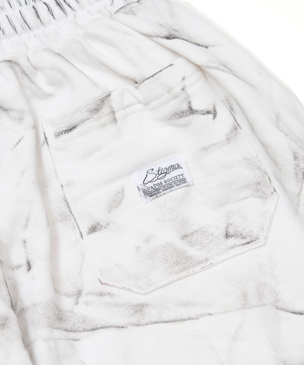 스티그마(STIGMA) Dirty Washed Wide Jogger Pants White