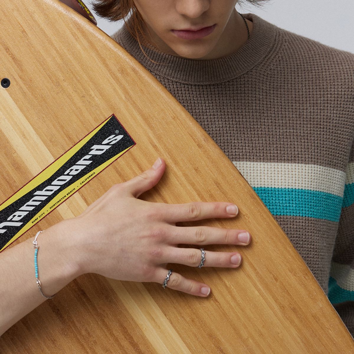 하카블랙스(HAKKABLACKS) Rough Wave Crown Ring