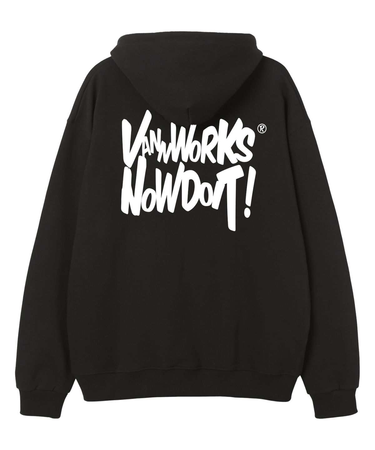 밴웍스(VANNWORKS) NOW DOIT 오버핏 후드 (VLS0108) 블랙