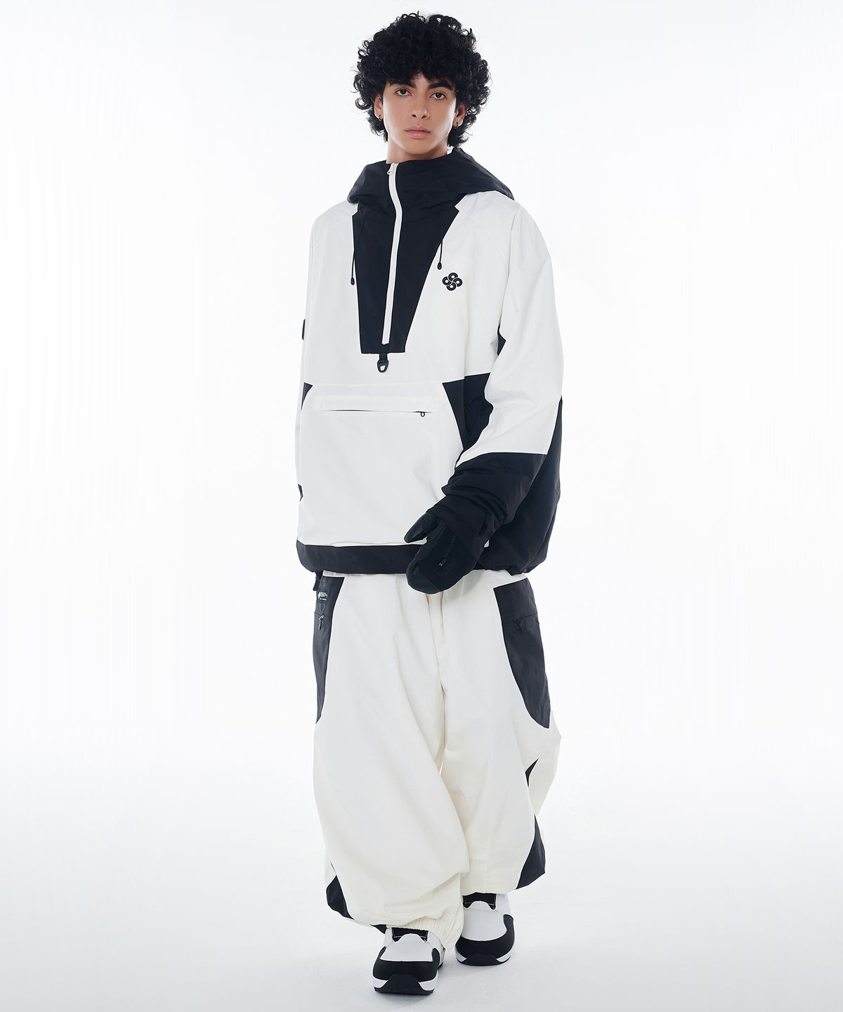 돌아우터웨어(DOLL OUTERWEAR) 2425 피노 자켓&팬츠 보드복 세트 화이트 남녀공용