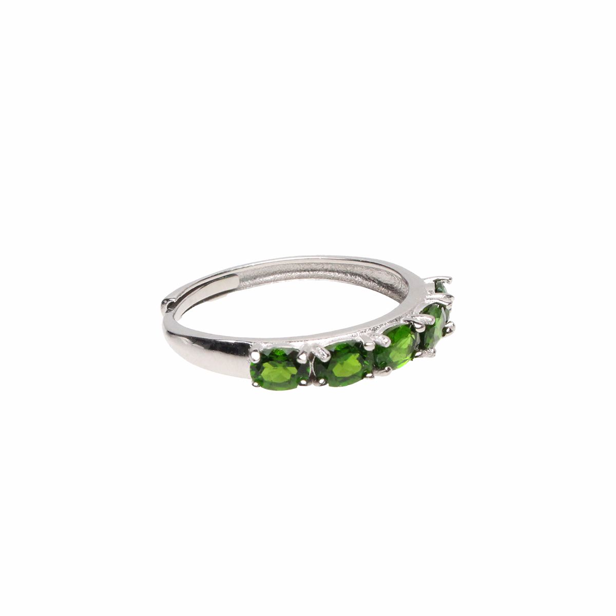 비엔베투(Bien Vetu) 다이옵사이트 오발 테니스 반지 925실버 3x4mm