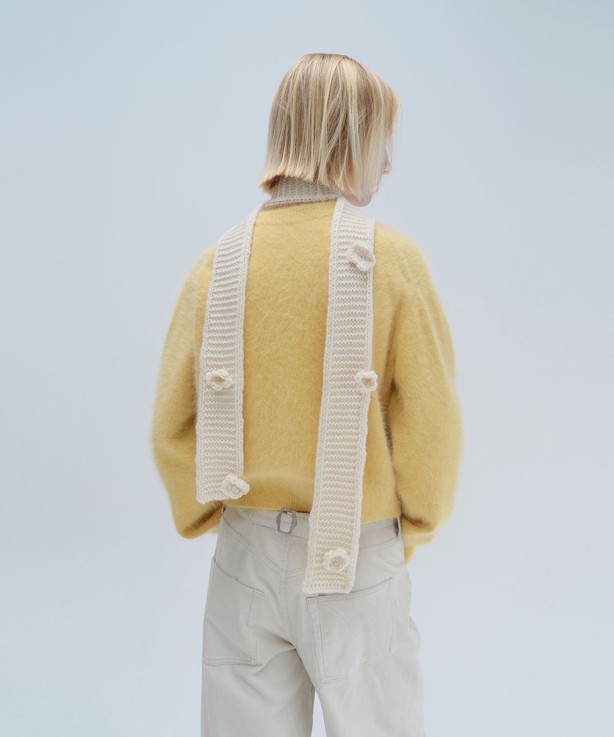다이애그널(DIAGONAL) MOHAIR BASIC KNIT (yellow)
