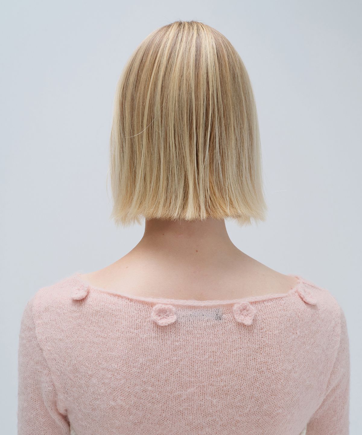 다이애그널(DIAGONAL) ALPACA APPLIQUE KNIT (pink)