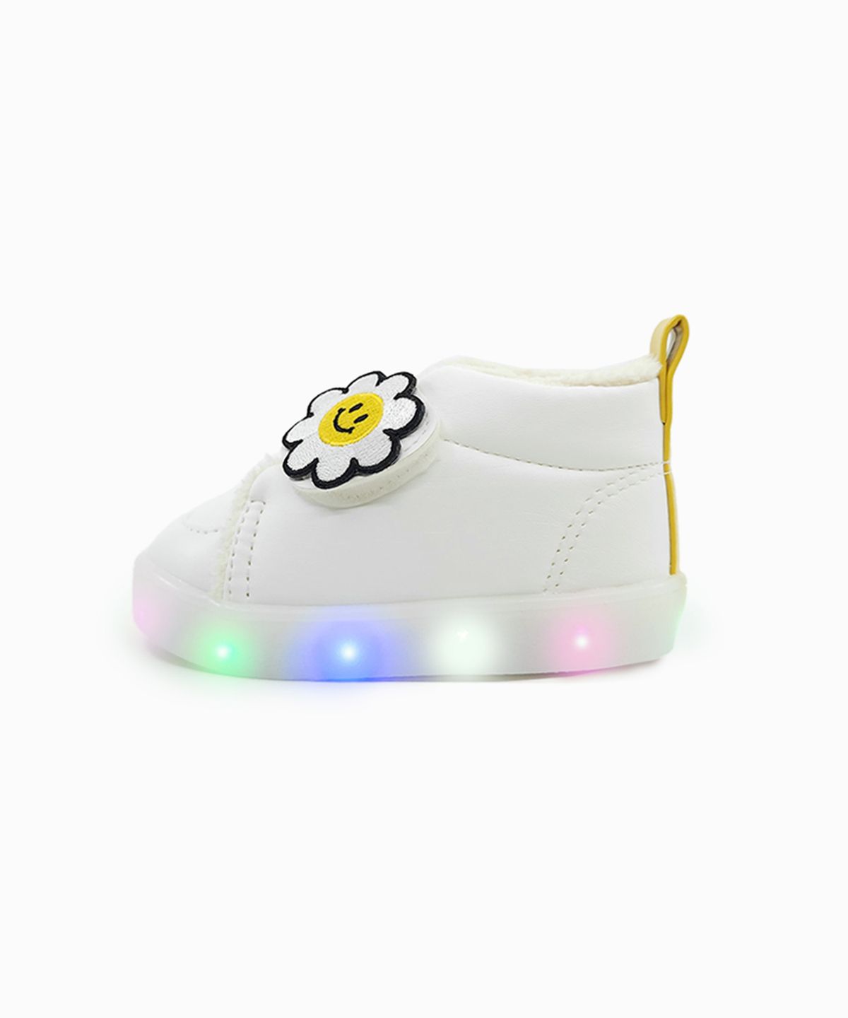 베이비솔(BABYSOLE) 패딩데이지LED털운동화