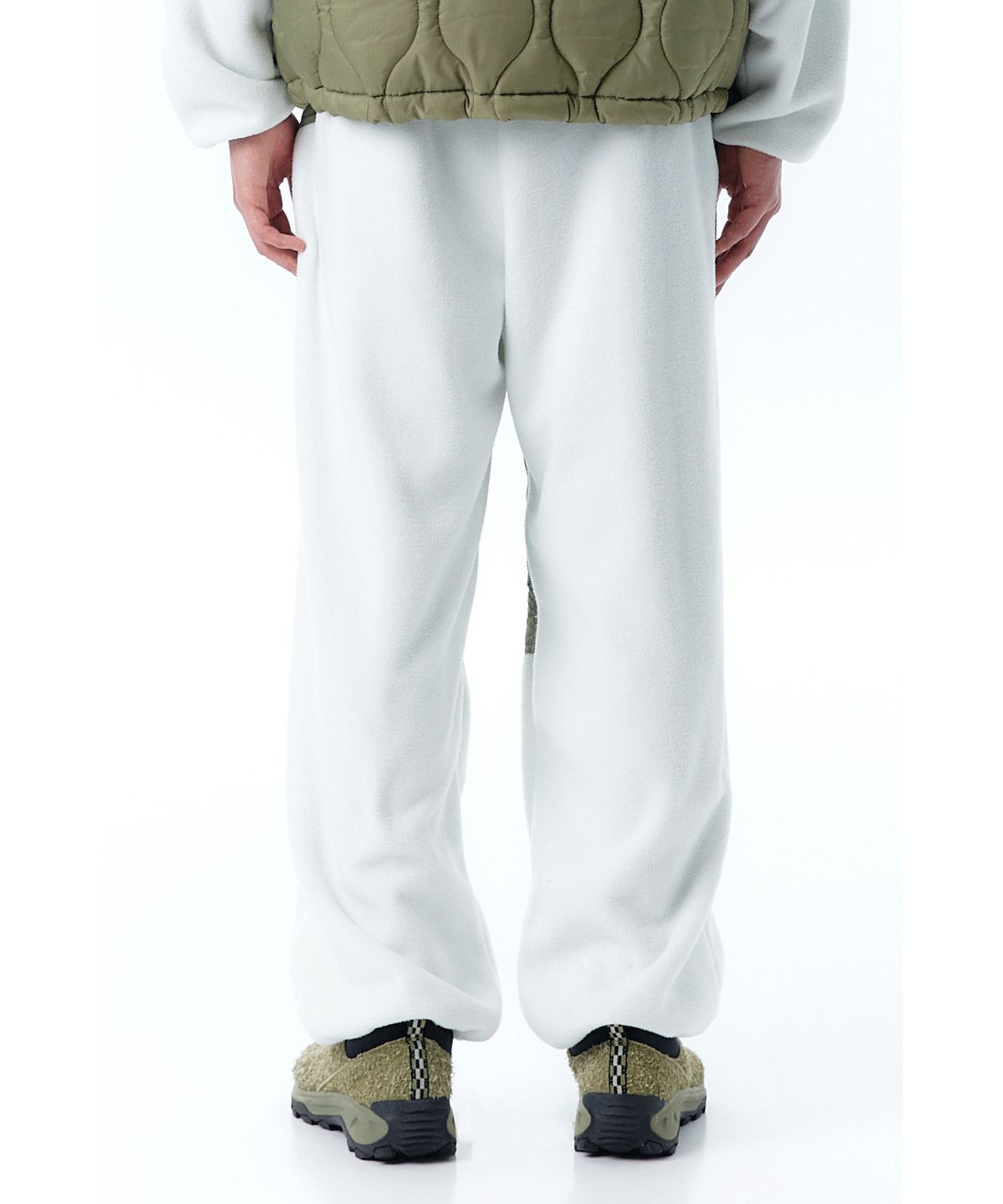 오픈야드(오와이)(OPENYARD(OY)) B.S FLEECE PANTS-IVORY/KHAKI