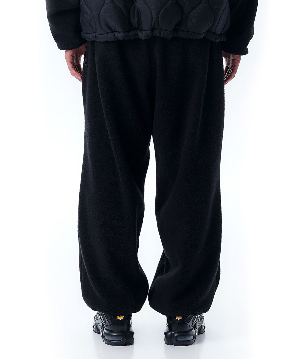 오픈야드(오와이)(OPENYARD(OY)) B.S FLEECE PANTS-BLACK/BLACK