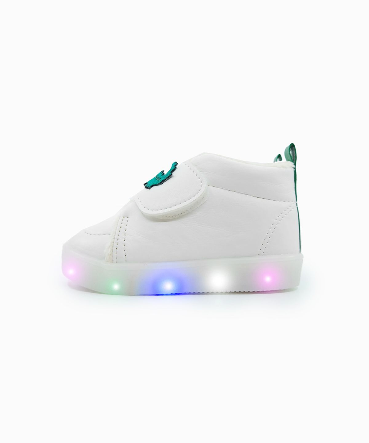베이비솔(BABYSOLE) 패딩궁금한악어LED털운동화