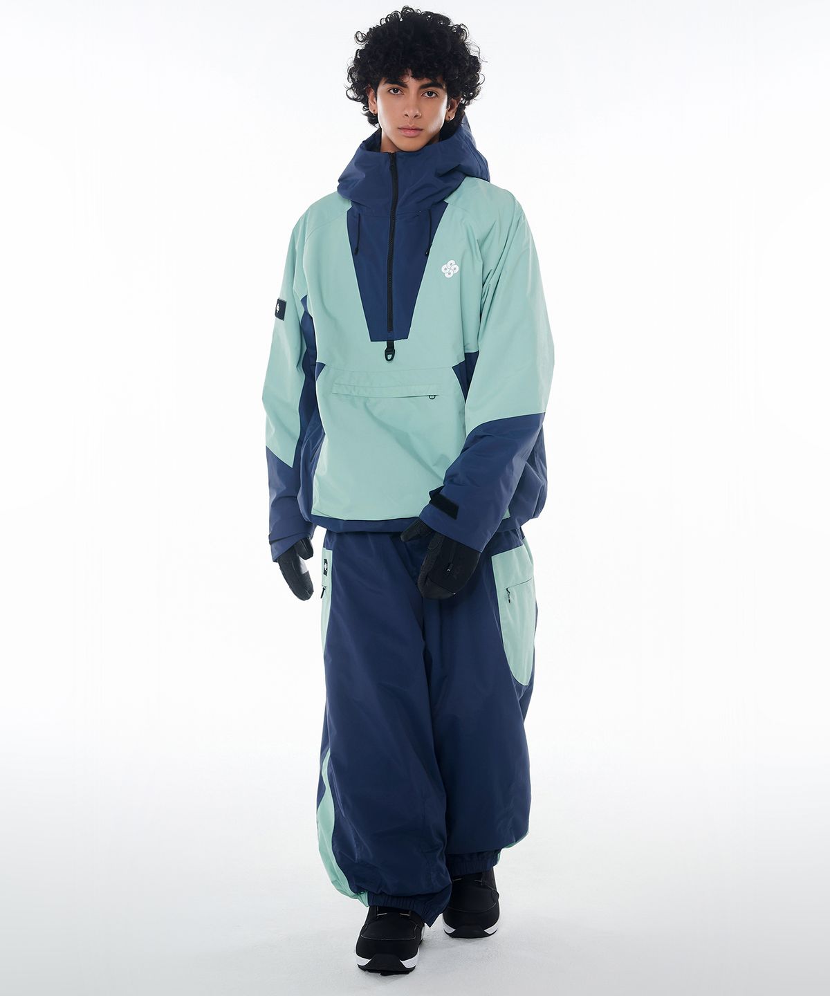 돌아우터웨어(DOLL OUTERWEAR) 2425 피노 자켓&팬츠 보드복 세트 그린 남녀공용