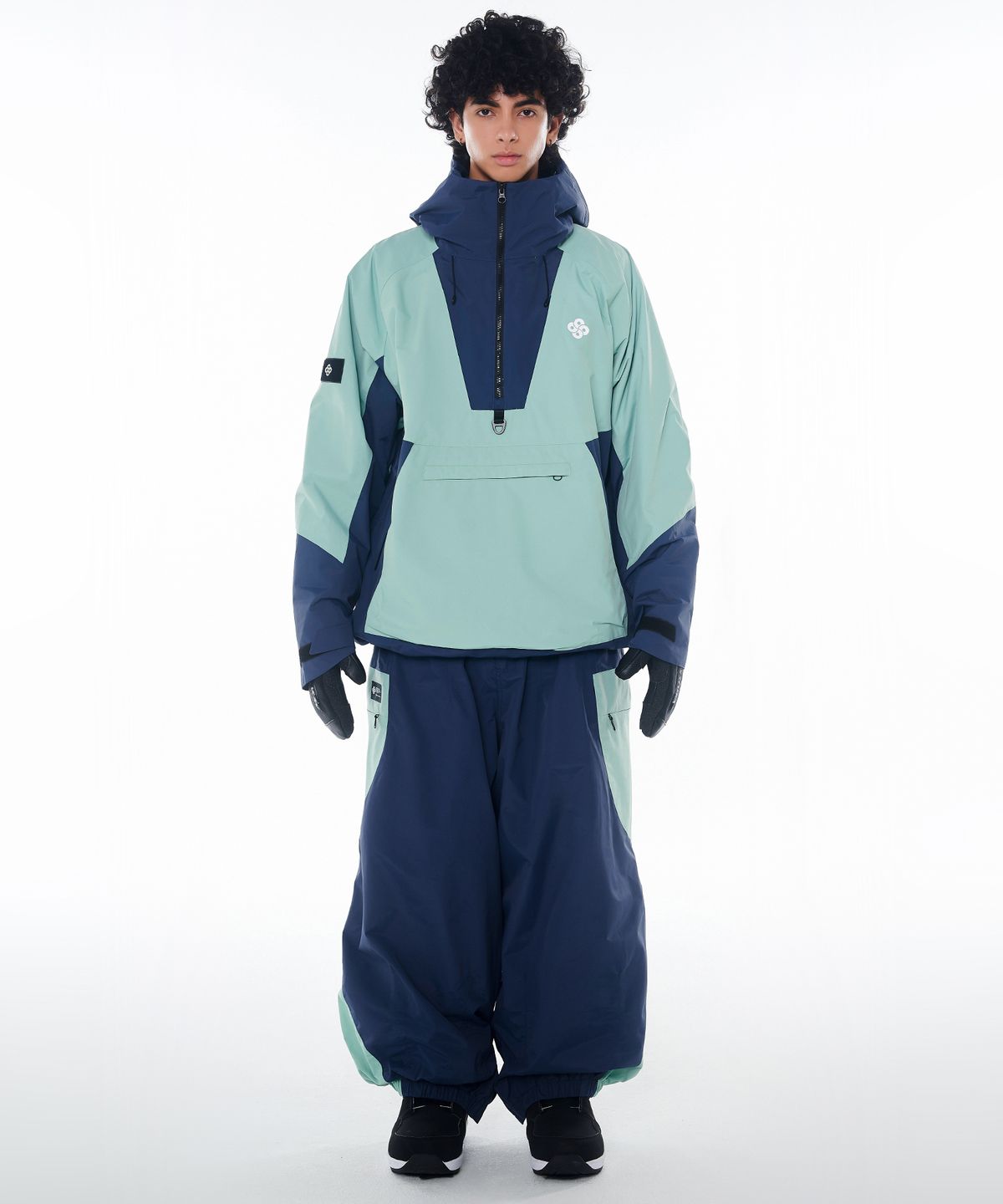 돌아우터웨어(DOLL OUTERWEAR) 2425 피노 자켓&팬츠 보드복 세트 그린 남녀공용