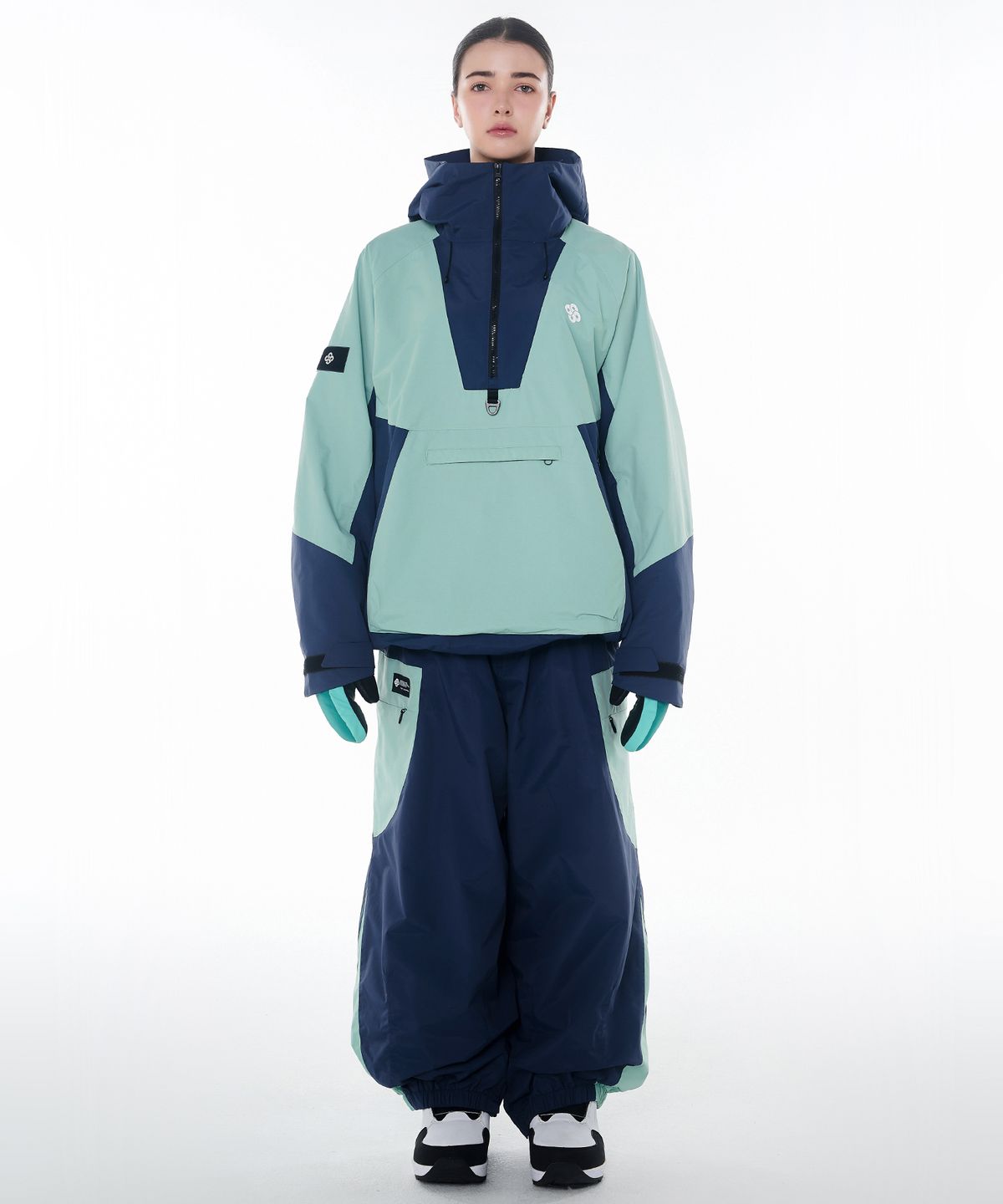 돌아우터웨어(DOLL OUTERWEAR) 2425 피노 자켓&팬츠 보드복 세트 그린 남녀공용